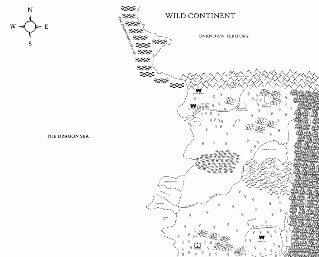 Wild Continent Digital Map for book 1